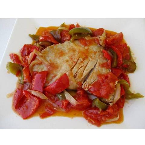 Poulet basquaise, la barquette de 1 kg