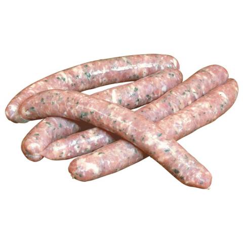 Saucisses de porc aux herbes, le sachet de 1 kg (+ 500 gr OFFERTS)